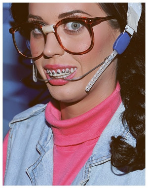 braces, cakeface, glasses, katy perry, pretty