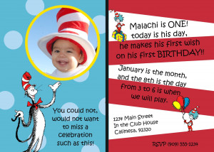 ... decided on a dr seuss theme for malachi s birthday party being that i