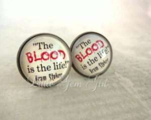 Dracula Vamire Cuff Links The Blood is the Life Cufflinks - Antique ...