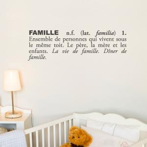 BLABLA by ADzif T3116-FRR73 Famille french, Wall Decal Color Print