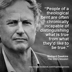 Richard Dawkins, The God Delusion #atheist #atheism More