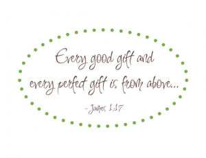 ... Decal Bible Verse James 1:17 for Girl Boy Baby Nursery 22