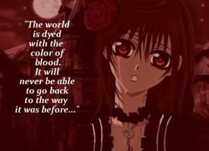 Anime Vampire Quotes Yuuki, vampire knight