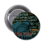 Literature Quotes Love Poetry Shakespeare Dark Pinback Buttons