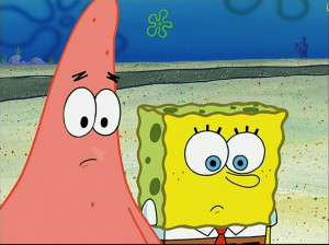 Spongebob is missing his holes