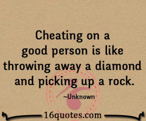 Cheating on a person quotes