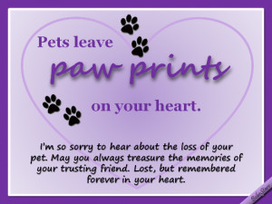 Pets Leave Paw Prints On Your Heart.
