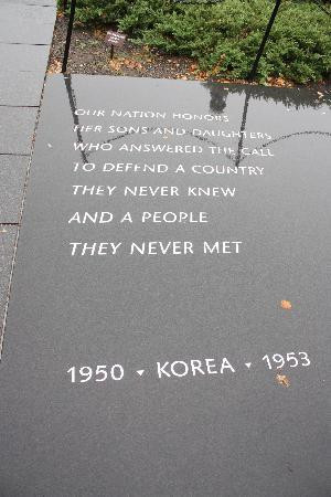 Korean War Veterans Memorial Photo: -