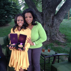Gabby Douglas and Oprah Winfrey spoke about the hard road that Douglas ...