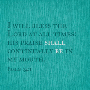 bless the Lord