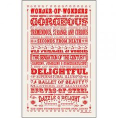 vintage style big top phrases. More