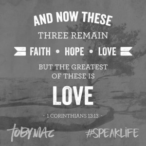 Love. Be inspired by Toby Mac