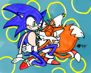 Ams Sonic And Tails Colored