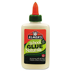 Elmer's School Glue Naturals, Clear, 4 oz Bottle