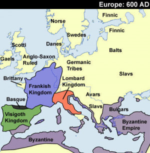 Middle Ages Europe Map