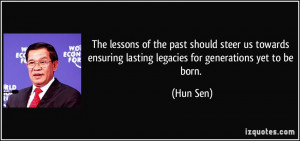 The lessons of the past should steer us towards ensuring lasting ...