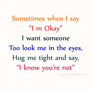 Hug Me Tight – Saying Quote Picture