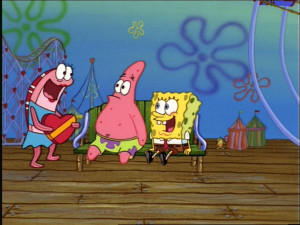 Funny Spongebob And Patrick Faces Fran, patrick, & spongebob
