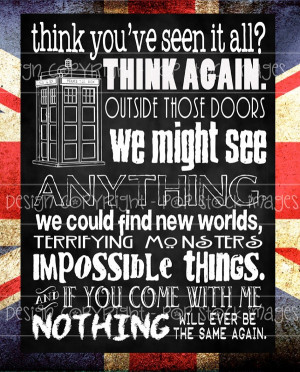 Doctor Who Quote - Nothing Will Ever Be the Same - Digital Chalkboard ...