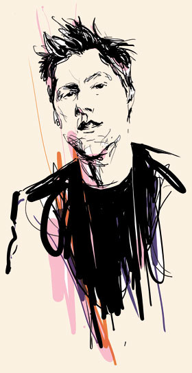 Illustration by Seb Jarnot of Christopher Bailey