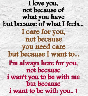 ... if I spend the whole day with you, i miss you the second you leave