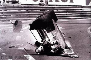 Monaco Martin Brundle Crash