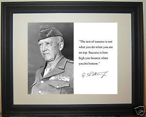 General-George-Patton-World-War-2-WWII-the-Autograph-Quote-Framed ...