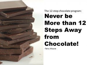 the 12 step chocolate program never be more than 12 steps away from ...