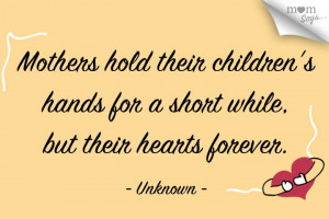 Mom Says… Hold hands… hearts forever…