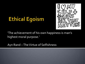 Ethical egoism