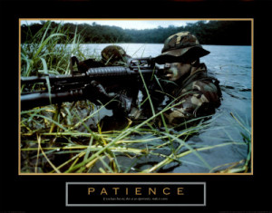 Army Motivational Posters Patience Soldier Military