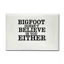Funny Bigfoot Rectangle Magnet for