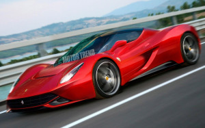 Ferrari Enzo Illustration Front View