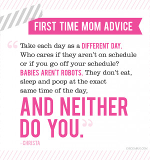 First Time Mom Advice