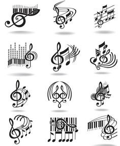 LOVE these treble clef images!! Can't find their origin - anyone ...