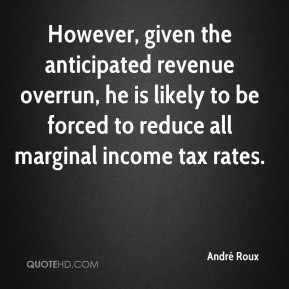 André Roux - However, given the anticipated revenue overrun, he is ...