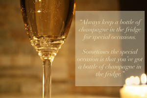 Sipping: Casual champagne