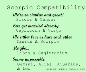 Scorpio Compatibility. This is funny but true
