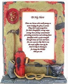 ... Fireman Gift for a Husband, Dad, Uncle, Son or Brother by Poetry Gifts