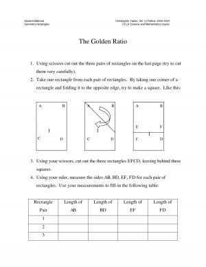 The Golden Ratio, Yakes