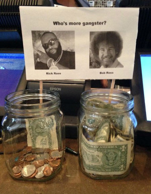 Who’s more gangster? Rick Ross or Bob Ross