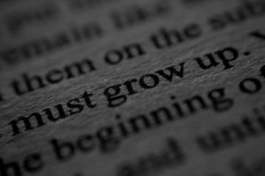 book, grow up, jm barrie, must grow up, peter pan, quote, text