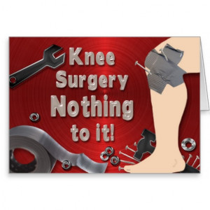 Get Well Card Knee Surgery