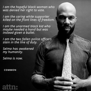 Talented rapper-performer Common gave a moving speech after he and ...