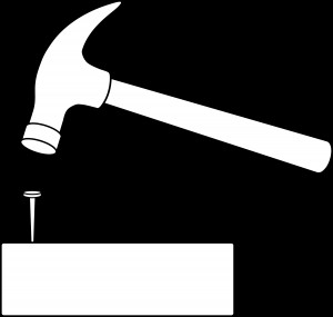 Black And White Hammer Clip