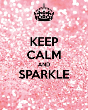 Keep calm and always sparkle pink wallpaper