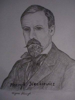 Portret Henryka Sienkiewicza wykonany w o wku