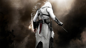 Assassins Creed, assassins creed, game, gray, knife, smoke