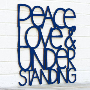 Peace Love & Understanding (Elvis Costello lyric) spunky fluff ...