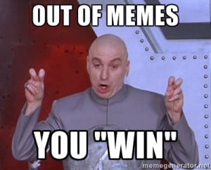 Dr. Evil Air Quotes - out of memes you 